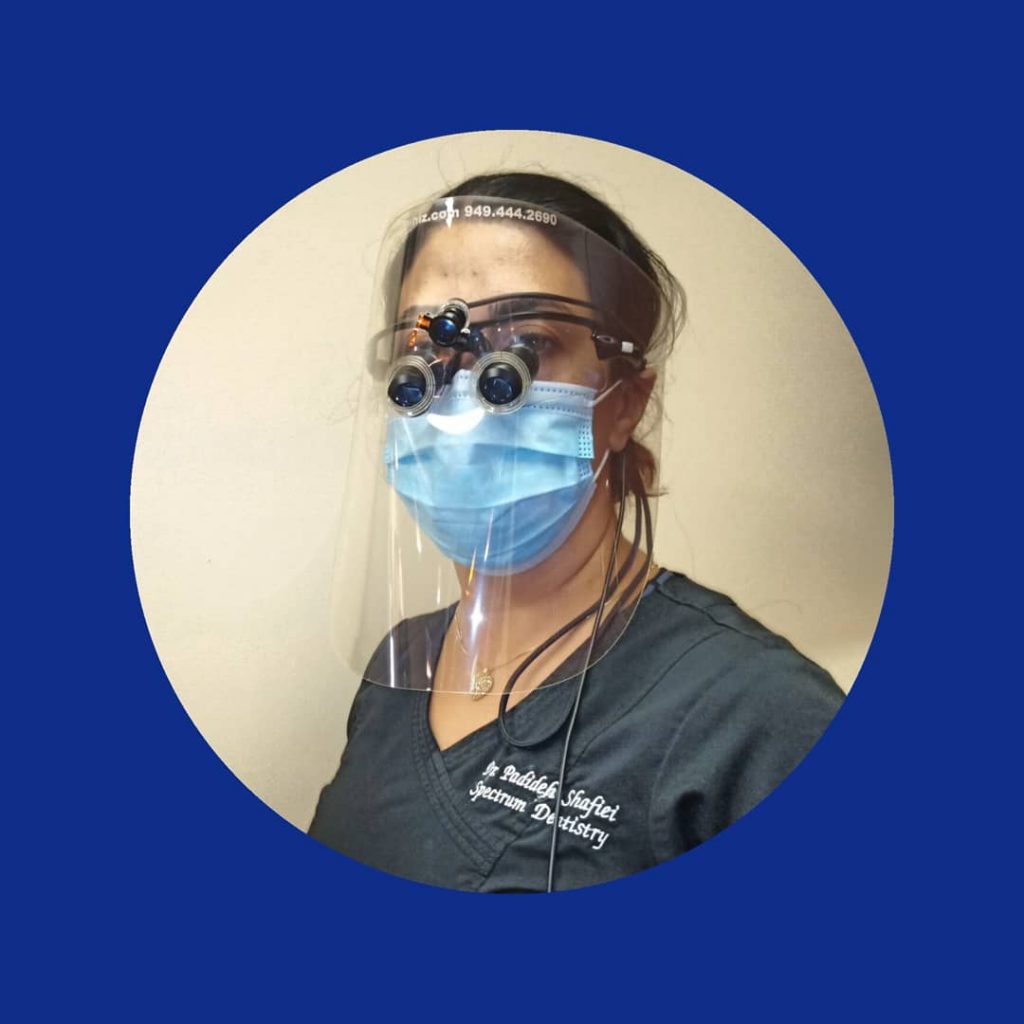 LaserWhiz Custom surgical/dental loupes face shield